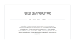 Desktop Screenshot of forestclayproductions.com